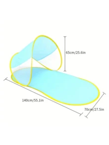 2 piezas Carpa de playa y pantuflas, carpa de playa instantánea y pop up para protección solar al aire libre, pantuflas de camping fáciles de usar - Multicolor - Ver 4