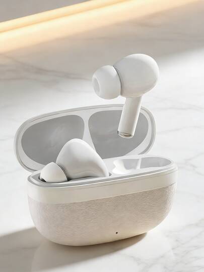 Wireless Bluetooth Earbuds, True Wireless In-Ear Headphones, Stereo Sound Quality, Built-In Microphone, Sweat-Proof, Comfortable Fit, Suitable For Daily Life, Music, Calls, Compatible With Apple And Android