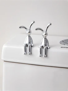 1 tượng thỏ tai dài dễ thương, dùng để trang trí xe hơi, bàn làm việc hoặc phòng ngủ, tượng động vật bằng nhựa ABS, trang trí nhà cửa, tượng nhỏ, quà tặng, lễ Phục sinh, đồ trang trí động vật tự làm. - Nhiều màu - Xem 7