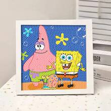 Panini SpongeBob Diamond Painting Set With Frame, Character Print DIY Diamond Painting Decor, Creative Gift - Sets - View 13