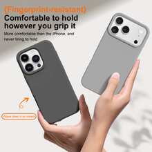 Liquid Silicone Shockproof Protective Phone Case For IPhone 17 Pro Max, 16, 15, 14, 13, 12, 11 Pro Series, Comfortable Grip And Reliable Protection - Grey - View 3