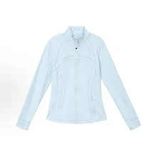 Lululemon Women's Define Jacket Nulu™ | Buttery-Soft Weightless Fabric | Slim Fit Streamlined Athletic Zip-Up | Luxury Studio-To-Street Performance Outerwear - 淺藍色 - 查看 12
