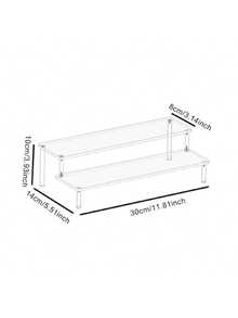 4 Tier Acrylic Display Risers, Clear Perfume Organizer Stand, Large Cupcake Stand Holder, Dessert Display For Party, Display Shelf For Figure And Collection, Riser Stand For Decoration And Organizer - one-size - View 10