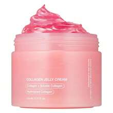 Collagen Jelly Cream- Niacinamide & Freeze-Dried Hydrolyzed Collagen - Boosts Skin's Barrier Hydration And Gives 24h Glow & Lifted Look - No Artificial Color, Korean Skincare (3.71 Fl.Oz.) - 黃色 - 查看 2