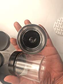 1/2 套 20克/50克/100克 可重复灌装空化妆品罐，旅行装带盖容器，防漏密封，附赠化妆刮刀（刮刀颜色随机） - 彩色 - 查看 6