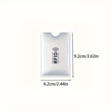 6/12/18/24/36Pcs Anti-Demagnetization Anti-Scanning Anti-Slip Aluminum Foil Clips, NFC Shielding Protectors, Suitable For Wallets And Passport Holders, Card And ID Security Covers - Multicolor - View 11