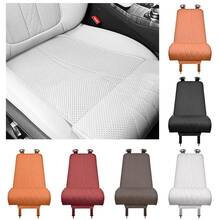 1 Set de Cojín de Asiento de Coche de Cuero Napa con Almohadillas Lumbares y para las Piernas, Cojín de Asiento Premium Simulado de Aerolínea, Cojín de Asiento Contorneado 3D para Mejorar la Comodidad y el Entorno de Conducción, se Adapta a Asientos Delanteros y Traseros, Accesorio de Interior de Coche - Multicolor - Ver 4