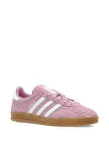 Adidas Gazelle 女款休閒鞋 輕量緩衝 透氣舒適 厚底 Logo 親膚 百搭 日常健身 通勤 下班休閒 旅遊約會 JS1395 - 粉紅色 - 查看 4