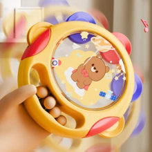 Baby Rattle Toy Maracas ,Soft Rubber Ball ,Tambourine - Multicolor - View 8