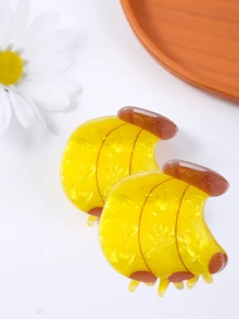 2个可爱水果向日葵小发夹，适合日常外出和度假，可作礼物 - 彩色 - 查看 15