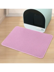 30*30 猫砂垫，防水双层可折叠猫砂收集垫，宠物地毯垫，猫咪用品 - 灰色 - 查看 7