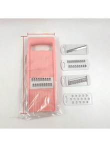 多功能蔬菜切碎器，8合1多功能切片器，厨房食品切割器，配备5种刀片，可切片、切丝、刨丝 - 非常适合处理土豆、黄瓜、胡萝卜、生姜等蔬菜。 - 彩色 - 查看 10