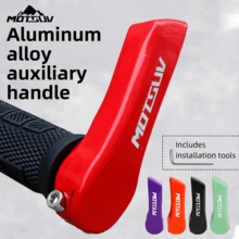 Puños de manillar de aleación de aluminio para bicicleta de montaña MOTSUV, mangas de manillar de cuerno de vaca con bloqueo de colores, accesorios de ciclismo - Multicolor - Ver 3