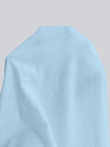 GRDR Men's Fashionable Versatile Solid Color T-Shirt - Minimalist Casual Daily Short Sleeve - Baby Blue - View 5