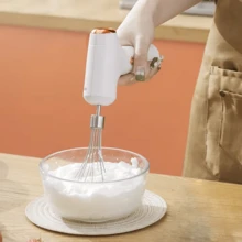 Gun-Shaped Handheld Electric Milk Frother, Stainless Steel Mixing Head, Suitable For Mixing Milk, Eggs, Flour, Coffee, Chocolate And Other Foods In The Kitchen. Kitchen Food Mixing Tool. Spring And Summer Product Promotion. - Multicolor - View 3