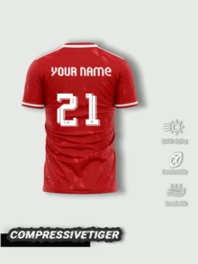 Customized Liverpool Home Football Jersey - Customizable Name And Number, Soft And Comfortable Fabric, Ideal Gift For Liverpool Fans Sports - Red - View 2