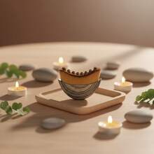 Lymphatic Contour Face Brush, Lymphatic Drainage Contour Face Brush, Dry Lymphatic Drainage Massager, Ergonomic Design, Precisely Fits Skin - Brown - View 8