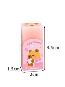 Bộ 1/3/6 cục tẩy hình chuột lang nước, họa tiết hoạt hình dễ thương, tẩy xóa sạch sẽ dành cho học sinh, văn phòng phẩm chất lượng cao, phần thưởng học tập cho học sinh, đồ dùng cần thiết cho năm học mới. - Tẩy hình bánh sandwich Capybara - Xem 4