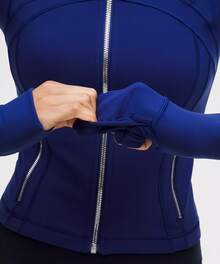 Lululemon Define Cropped Jacket Nulu LW3HWES - Clubhouse Blue - View 2