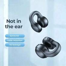 新款 X58 无线降噪蓝牙耳机，配备 LED 电量显示、耳塞式夹耳耳机、麦克风和触摸功能，适用于手机。 - 查看 4