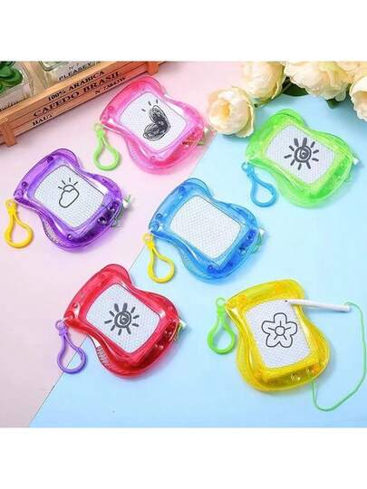 1pc/5pcs/10pcs Cute Mini Whiteboard, Drawing Board, Kids Toy, Keychain Pendant, Bag Charm, Student Gift (Some Colors Random), Back To School Season