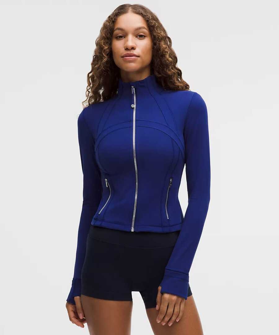 Lululemon Define Cropped Jacket Nulu LW3HWES - Clubhouse Blue - View 1