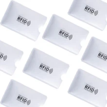 6/12/18/24/36Pcs Anti-Demagnetization Anti-Scanning Anti-Slip Aluminum Foil Clips, NFC Shielding Protectors, Suitable For Wallets And Passport Holders, Card And ID Security Covers - Multicolor - View 8