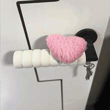 Heart-Shaped Anti-Static Door Handle Protector, Bedroom Anti-Collision Decor, Soft Warm Protective Door Handle Cover, Universal Anti-Static Door Lock Cover, Fabric Door Handle Protector, Anti-Cold And Anti-Dust, Door Handle Wall Protector: Reusable, Soundproof, Suitable For Home, Office, School, Storage - Multicolor - View 12