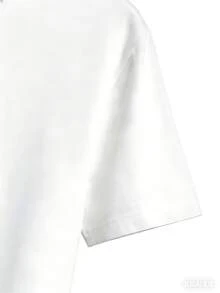 Camiseta holgada de verano para mujer con una combinación de sol y flores amarillas, en un estilo cálido y relajante. Camiseta estampada para mujer, top versátil de manga corta, cómoda y transpirable. Diseño clásico de cuello redondo, adecuada para el uso diario, citas o ropa casual. - Blanco - Ver 4