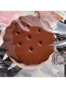 巧克力奶油填充挤压玩具，具有柔软硅胶质地的缓解压力的挤压式仿真食物玩具，Taba Squishi，Tabas Squishy，缓解焦虑，Taba Squishy，Squishy，Taba，Taba Squishy，Squishy，玩具 - 彩色 - 查看 4