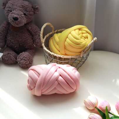 250g/1000g Algodón de relleno rosa súper grueso, estilo minimalista de lujo, material de punto hecho a mano DIY para bolsos, regalo perfecto