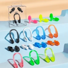 10/6/2/1 Set Silicone Diving Nose Clip & Ear Plugs Set, Soft Inner & Outer, Dust-Proof, Waterproof, Noise-Proof, Unisex Swimming Gear - Multicolor - View 10