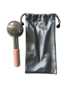 1 pièce Boule de glace faciale en acier inoxydable, rouleau facial froid et chaud, boule de massage rafraîchissante pour soins de la peau, soins du visage, baguette rafraîchissante, beauté, produits de soins de la peau, spa, soins personnels, outils de soins de la peau, soins du visage, fournitures pour thérapeutes de beauté, massage, outil de massage du visage, rouleau facial - Multicolore - Voir 9