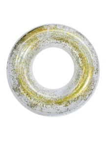 1 chiếc phao bơi trong suốt đính kim sa, phao bơi bơm hơi dày dặn dành cho người lớn, phao bơi PVC dùng cho công viên nước - phao bơi đính kim sa - Xem 10