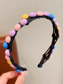 1pc Adjustable & Foldable Headband, Convenient Hair Accessory - Multicolor - View 5