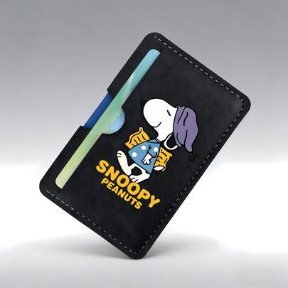 SNOOPY 1pc Cartoon Style Card Holder, Portable For Bus Card, Metro Card, Access Card, Meal Card, Student ID Etc., Ideal Gift For Birthday, Back To School, Friends