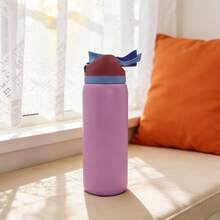 OwaIa Dusk Cloud Purple Large Capacity Stainless Steel Water Bottle, 32oz/945ml With Straw, Exquisite Look, Insulated For Hot&Cold Drinks/Iced Water, Keeps Warm For 24 Hours,For Leisure Work Sports Indoor Outdoor, Perfect Gift Choice - 紫色 - 查看 6