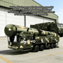 320片/415片/組積木玩具，東風41飛彈車/特種作戰艦積木玩具組，是積木愛好者的完美節日禮物 - 彩色 - 查看 3