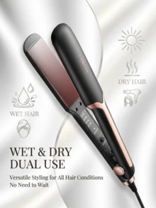 SOKANY SK-1907 Salon Hair Straightener Curler, 4 Levels Temp Control Flat Iron For Straightening & Curling - View 7