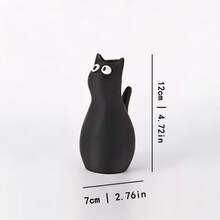 3D猫咪花瓶 - 现代简约设计，耐用塑料材质，适合家居装饰和桌面摆放，为您的家营造趣味盎然的氛围。 - 1PC - 查看 6