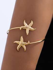 1pc Fashionable Starfish Arm Cuff, Suitable For Beach Vacation Wear - Multicolor - View 4