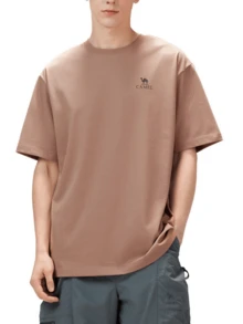 CAMEL CROWN Áo thun ngắn tay thể thao ngoài trời dành cho nam, thoải mái, thoáng khí, nhanh khô, thích hợp mặc vào mùa xuân và mùa hè. - Vùng phía Tây Brown - Xem 1