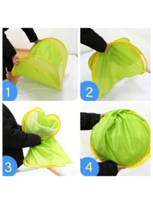 2 piezas Carpa de playa y pantuflas, carpa de playa instantánea y pop up para protección solar al aire libre, pantuflas de camping fáciles de usar - Multicolor - Ver 5