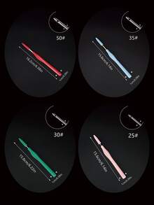 Colorful Punch Needles, Pink, Red, Green, Blue 4 Colors Available, With Matching Protective Caps, Anti-, Suitable For Punch Needle, Embroidery And Christmas Decoration And Other Various Handmade Crafting Scenarios - Capped Stamp - View 8