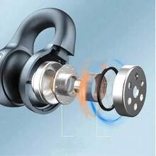 新款 X58 无线降噪蓝牙耳机，配备 LED 电量显示、耳塞式夹耳耳机、麦克风和触摸功能，适用于手机。 - 查看 3