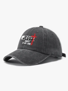 經典復古Y2K水洗「Jesus」原創棒球帽卡車帽,男女通用,適合四季春夏秋冬,情人節、單身派對、父親節、母親節、教師節、開學季、萬聖節、新娘、學生、教師的完美禮物,女性夏季旅行海灘必備,女性海灘帽,新娘婚禮必備,粉色、黑色波多黎各休閒頭飾女性卡車帽 - 均碼 - 查看 4
