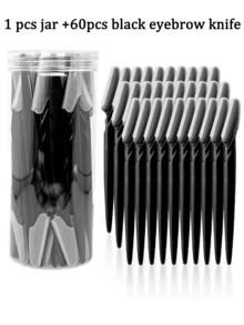 88/60/30pcs Unisex Facial Hair Trimmer, Multi-Function Eyebrow Trimmer & Face Shaver, With Precision Guard & Blades, Suitable For Daily Use Or Travel, Gift, Travel Essential, Affordable Product - Multicolor - View 6