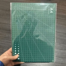 1pc Extra Large Self-Healing Cutting Mat - A1/A2/A3 Size, With Grid Lines And Diagonal Cut Guides, Suitable For Fabric, Paper, Cardboard - Heavy Duty Craft, DIY, Office, School, Technical Drawing - Compatible With Cutting Machines (Fits A0-A3 Paper Sizes) - Green Grid Layout And White Borders For Precise Alignment - Durable Smooth Surface, Long-Lasting, Large Craft Cutting Mat, Hobby Cutting Mat - Multicolor - View 19