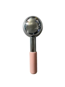 1 pièce Boule de glace faciale en acier inoxydable, rouleau facial froid et chaud, boule de massage rafraîchissante pour soins de la peau, soins du visage, baguette rafraîchissante, beauté, produits de soins de la peau, spa, soins personnels, outils de soins de la peau, soins du visage, fournitures pour thérapeutes de beauté, massage, outil de massage du visage, rouleau facial - Multicolore - Voir 10