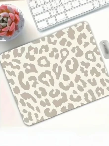 1pc Ergonomic Leopard Print Mouse Pad, 25*23cm, Suitable For Office And Home Computer Desk, Designed Without Wrist Rest, Light Color. Office Desk Accessory, Office Supplies, Desk Accessories, Mouse Pad, Desktop Mouse Pad - Multicolor - View 9